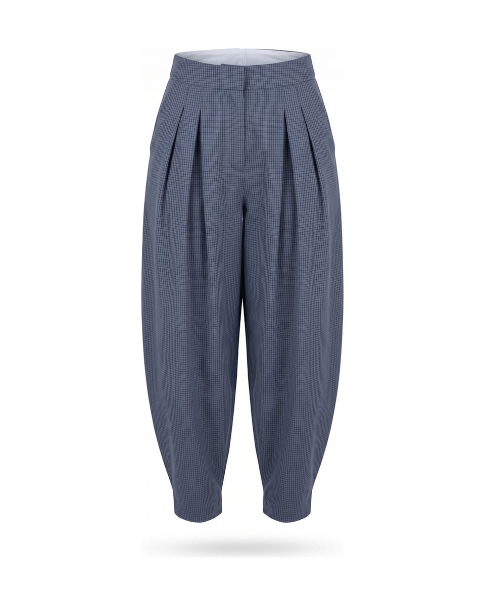 Ensemble sarouel, bleu ardoise, pantalon seul sur fond blanc