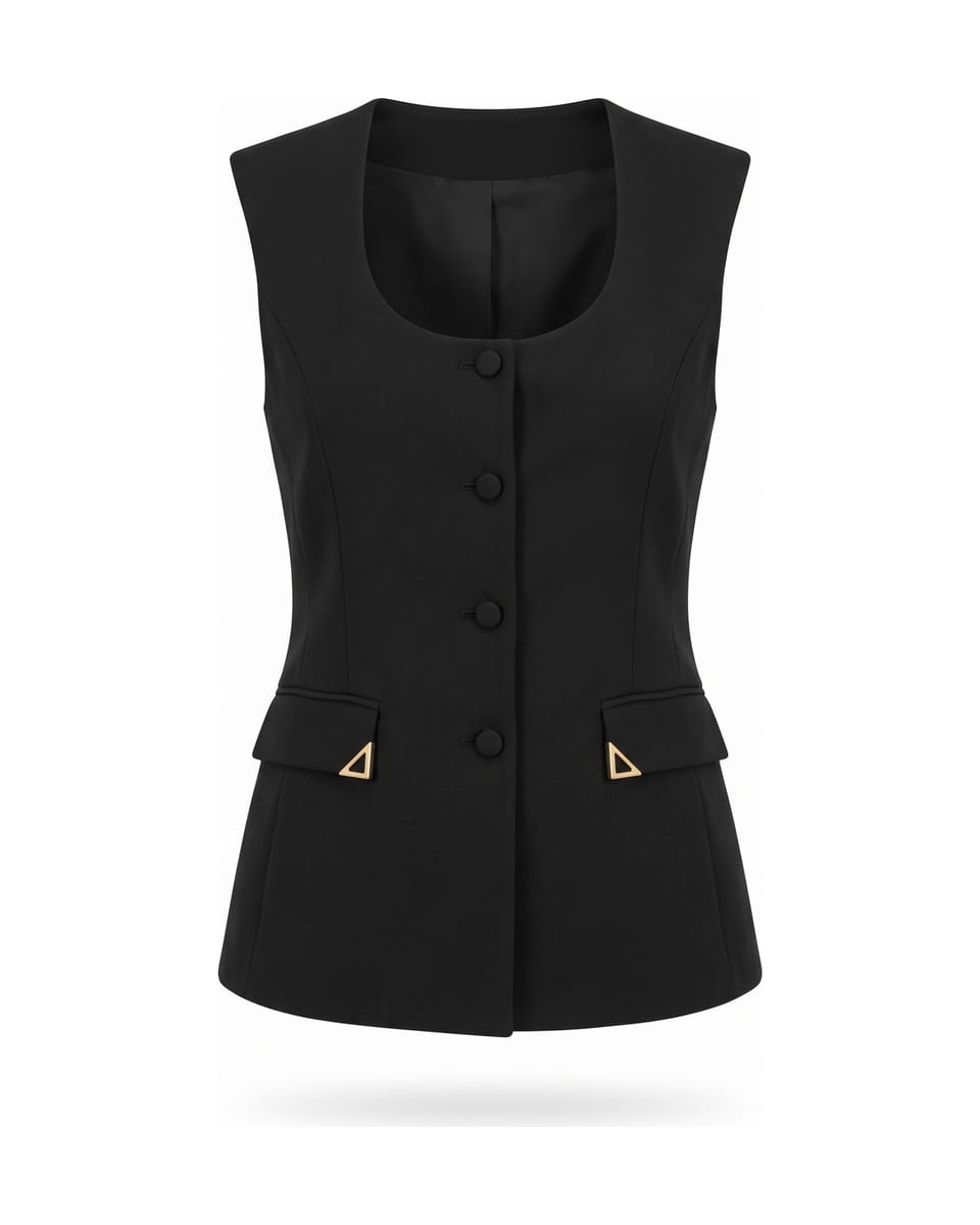 Ensemble top laçage dos, noir, haut seul sur fond blanc